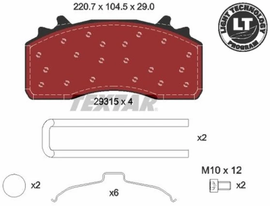 TAF PPL - Kit de plaquettes de frein sans T.U