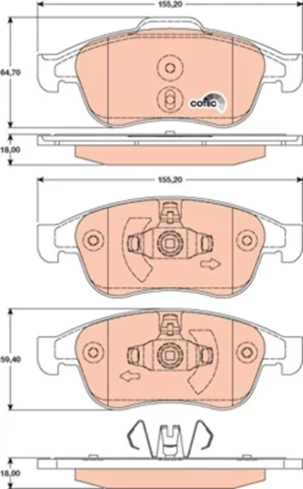 TAF PPL - Plaquettes de frein